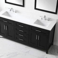 Ove Decors Tahoe 72 in. Single Sink Bathroom Vanity with Countertop, Espresso, 15VVA-TAHO72-C69EI -Cheap Ove Decors Store 1732305 A2