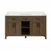 Ove Decors Tahoe 60 in. Single Sink Bathroom Vanity with Countertop, Almond, 15VVA-TAOP60-059EI