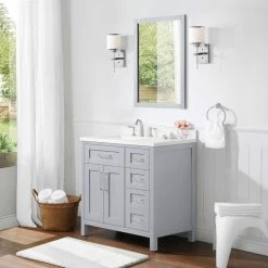 Ove Decors Tahoe III 36 in. Single Sink Bathroom Vanity with Countertop, Dove Grey, 15VVA-TAH336-039EI, 15VVA-TAH336-039EI -Cheap Ove Decors Store 1732308 A2