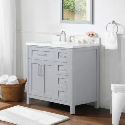 Ove Decors Tahoe III 36 in. Single Sink Bathroom Vanity with Countertop, Dove Grey, 15VVA-TAH336-039EI, 15VVA-TAH336-039EI -Cheap Ove Decors Store 1732308 A3