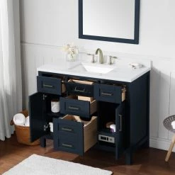 Ove Decors Tahoe III 42 in. Double Sink Bathroom Vanity with Countertop, Midnight Blue, 15VVA-TAH342-045EI -Cheap Ove Decors Store 1732311 A3