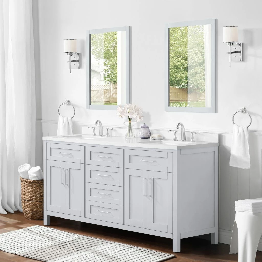 Ove Decors Tahoe III 72 in. Single Sink Bathroom Vanity with Countertop, Dove Grey, 15VVA-TAH372-039EI 2 Ove Decors Tahoe III 72 in. Single Sink Bathroom Vanity with Countertop, Dove Grey, 15VVA-TAH372-039EI - Image 2