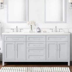 Ove Decors Tahoe III 72 in. Single Sink Bathroom Vanity with Countertop, Dove Grey, 15VVA-TAH372-039EI 13 Ove Decors Tahoe III 72 in. Single Sink Bathroom Vanity with Countertop, Dove Grey, 15VVA-TAH372-039EI -Cheap Ove Decors Store 1732314 A3