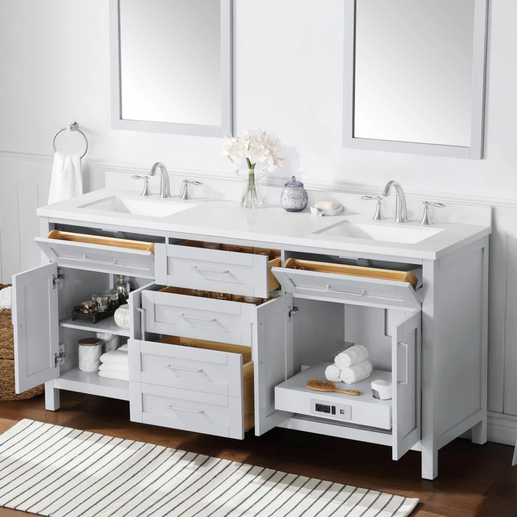 Ove Decors Tahoe III 72 in. Single Sink Bathroom Vanity with Countertop, Dove Grey, 15VVA-TAH372-039EI 5 Ove Decors Tahoe III 72 in. Single Sink Bathroom Vanity with Countertop, Dove Grey, 15VVA-TAH372-039EI - Image 5