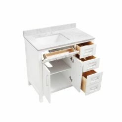 Ove Decors Tahoe 36 in. Bathroom Vanity with Countertop, White, 15VVA-TAHO36-007EI -Cheap Ove Decors Store 1732315 A6