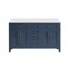 Ove Decors Tahoe 60 in. Double Sink Bathroom Vanity with Countertop, Midnight Blue, 15VVA-TAHO60-045EI, 15VVA-TAHO60-045EI