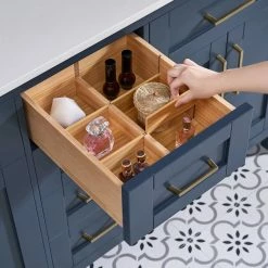 Ove Decors Tahoe 60 in. Double Sink Bathroom Vanity with Countertop, Midnight Blue, 15VVA-TAHO60-045EI, 15VVA-TAHO60-045EI -Cheap Ove Decors Store 1732317 A7