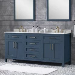 Ove Decors Tahoe 72 in. Single Sink Bathroom Vanity with Countertop, Midnight Blue, 15VVA-TAHO72-045EI -Cheap Ove Decors Store 1732319 A2