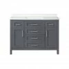 Ove Decors Tahoe 48 in. Double Sink Bathroom Vanity with Countertop, Dark Charcoal, 15VVA-TAHB48-038EI