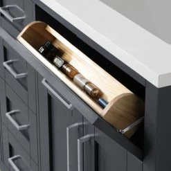 Ove Decors Tahoe 60 in. Bathroom Vanity with Countertop, Dark Charcoal, 15VVA-TAHB60-038EI -Cheap Ove Decors Store 1732324 A7