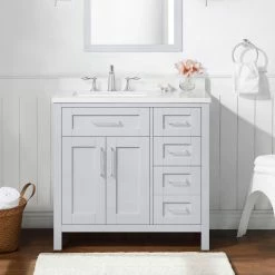 Ove Decors Tahoe III 36 in. Single Sink Bathroom Vanity with Countertop, Dove Grey, 15VKC-TAH336-039EI, 15VKC-TAH336-039EI -Cheap Ove Decors Store 1732328 A4