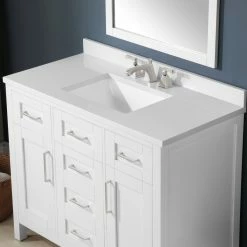 Ove Decors Tahoe III 42 in. Single Sink Bathroom Vanity with Countertop, White, 15VKC-TAH342-007EI, 15VKC-TAH342-007EI -Cheap Ove Decors Store 1732329 A4