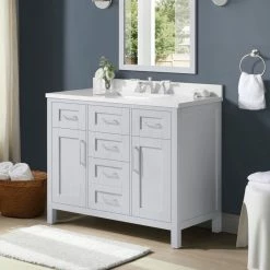 Ove Decors Tahoe III 42 in. Single Sink Bathroom Vanity with Countertop, Dove Grey, 15VKC-TAH342-039EI, 15VKC-TAH342-039EI -Cheap Ove Decors Store 1732330 A2