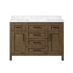 Ove Decors Tahoe 48 in. Single Sink Bathroom Vanity with Countertop, Almond Latte, 15VKC-TAHB48-059EI, 15VKC-TAHB48-059EI