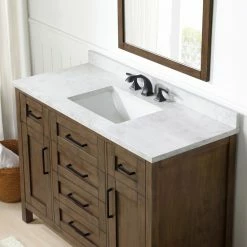 Ove Decors Tahoe 48 in. Single Sink Bathroom Vanity with Countertop, Almond Latte, 15VKC-TAHB48-059EI, 15VKC-TAHB48-059EI -Cheap Ove Decors Store 1732339 A5