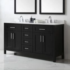 Ove Decors Tahoe 60 in. Double Sink Bathroom Vanity with Countertop, Espresso, 15VKC-TAHB60-C69EI, 15VKC-TAHB60-C69EI -Cheap Ove Decors Store 1732343 A3