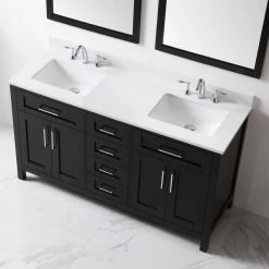 Ove Decors Tahoe 60 in. Double Sink Bathroom Vanity with Countertop, Espresso, 15VKC-TAHB60-C69EI, 15VKC-TAHB60-C69EI -Cheap Ove Decors Store 1732343 A4