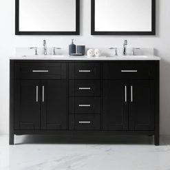 Ove Decors Tahoe 60 in. Double Sink Bathroom Vanity with Countertop, Espresso, 15VKC-TAHB60-C69EI, 15VKC-TAHB60-C69EI -Cheap Ove Decors Store 1732343 A8