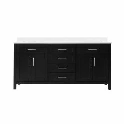 Ove Decors Tahoe 72 in. Double Sink Bathroom Vanity with Countertop, Espresso, 15VKC-TAHB72-C69EI