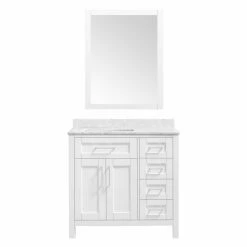 Ove Decors Tahoe 36 in. Single Sink Bathroom Vanity with Countertop, White, 15VKC-TAHO36-007EI -Cheap Ove Decors Store 1732347 A8