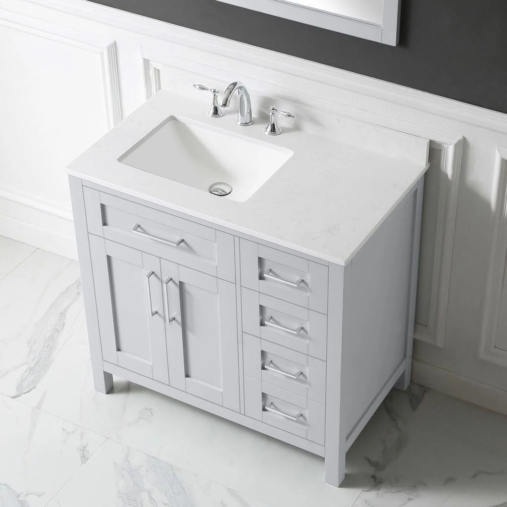 Ove Decors Tahoe 36 in. Single Sink Bathroom Vanity with Countertop, Dove Grey, 15VKC-TAHO36-039EI, 15VKC-TAHO36-039EI 6 Ove Decors Tahoe 36 in. Single Sink Bathroom Vanity with Countertop, Dove Grey, 15VKC-TAHO36-039EI, 15VKC-TAHO36-039EI - Image 6