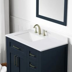 Ove Decors Tahoe 36 in. Single Sink Bathroom Vanity with Countertop, Midnight Blue, 15VKC-TAHO36-045EI -Cheap Ove Decors Store 1732349 A5