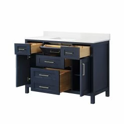 Ove Decors Tahoe 48 in. Single Sink Bathroom Vanity with Countertop, Midnight Blue, 15VKC-TAHO48-045EI, 15VKC-TAHO48-045EI -Cheap Ove Decors Store 1732352 A8