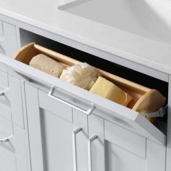 Ove Decors Tahoe 60 in. Double Sink Bathroom Vanity with Countertop, Dove Grey, 15VKC-TAHO60-039EI, 15VKC-TAHO60-039EI -Cheap Ove Decors Store 1732354 A7