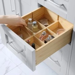 Ove Decors Tahoe 60 in. Double Sink Bathroom Vanity with Countertop, Dove Grey, 15VKC-TAHO60-039EI, 15VKC-TAHO60-039EI -Cheap Ove Decors Store 1732354 A8