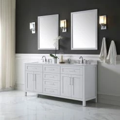 Ove Decors Tahoe 72 in. Double Sink Bathroom Vanity with Countertop, Dove Grey, 15VKC-TAHO72-039EI -Cheap Ove Decors Store 1732357 A2