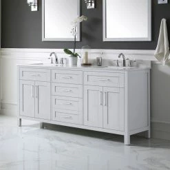 Ove Decors Tahoe 72 in. Double Sink Bathroom Vanity with Countertop, Dove Grey, 15VKC-TAHO72-039EI -Cheap Ove Decors Store 1732357 A3