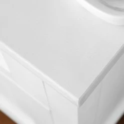 Ove Decors Tahoe-Lux 60 in. Double Sink Open Shelf Bathroom Vanity with Countertop, White, 15VKC-TAOP60-007EI -Cheap Ove Decors Store 1732359 A7
