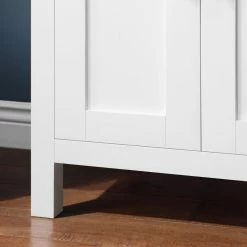 Ove Decors Tahoe-Lux 60 in. Double Sink Open Shelf Bathroom Vanity with Countertop, White, 15VKC-TAOP60-007EI -Cheap Ove Decors Store 1732359 A9