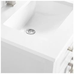Ove Decors Tahoe-Lux 60 in. Double Sink Bathroom Vanity with Marble Countertop, White, 15VVA-TAHL60-007EI -Cheap Ove Decors Store 1732361 A5