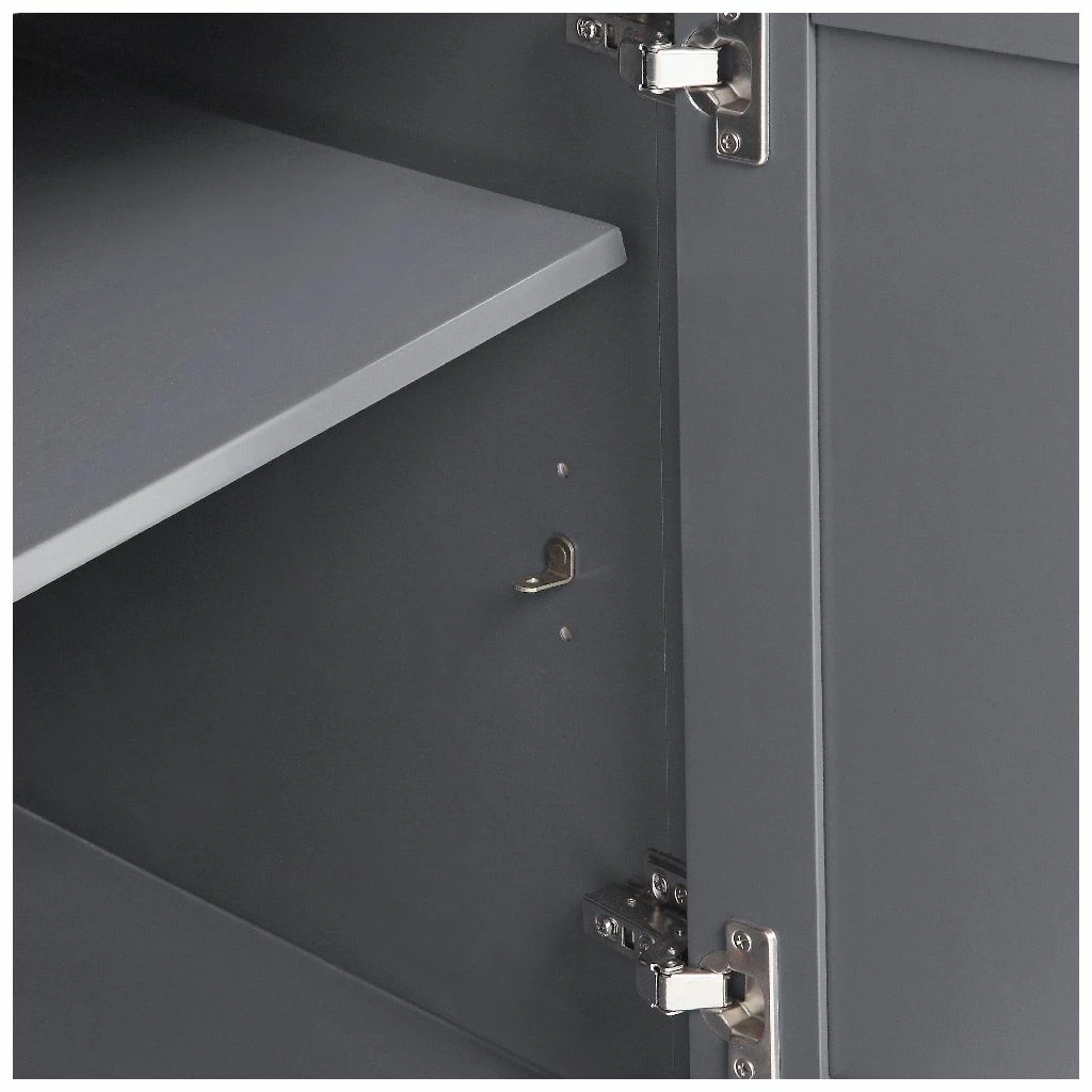 Ove Decors Tahoe Double Sink Bathroom Vanity with Countertop, Dark Charcoal 9 Ove Decors Tahoe Double Sink Bathroom Vanity with Countertop, Dark Charcoal - Image 9