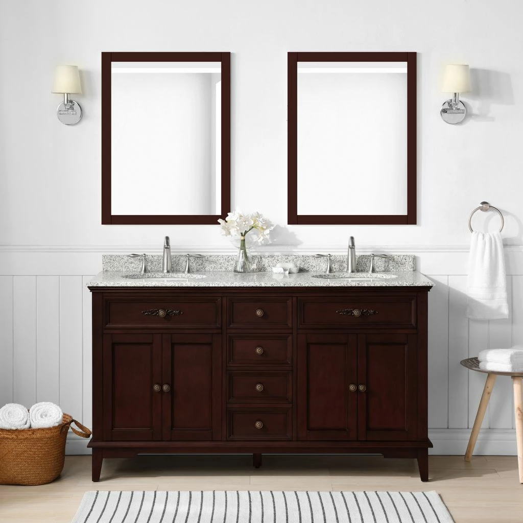 Ove Decors Dustin 60 in. Single Sink Bathroom Barn Door Vanity with Countertop, 15VVA-DUST60-D22EI 2 Ove Decors Dustin 60 in. Single Sink Bathroom Barn Door Vanity with Countertop, 15VVA-DUST60-D22EI - Image 2