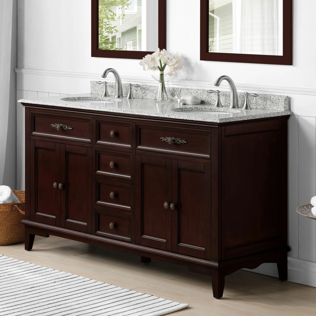 Ove Decors Dustin 60 in. Single Sink Bathroom Barn Door Vanity with Countertop, 15VVA-DUST60-D22EI 4 Ove Decors Dustin 60 in. Single Sink Bathroom Barn Door Vanity with Countertop, 15VVA-DUST60-D22EI - Image 4