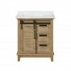 Ove Decors Edenderry Single Sink Bathroom Barn Door Vanity with Countertop, 15VVAR-EDEN30-122EI