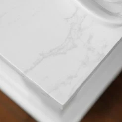 Ove Decors Edenderry 36 in. Single Sink Bathroom Barn Door Vanity with Countertop, White, 15VVAR-EDEN36-007EI -Cheap Ove Decors Store 1732389 A7