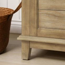 Ove Decors Edenderry 36 in. Single Sink Bathroom Barn Door Vanity with Countertop, Rustic Almond, 15VVAR-EDEN36-122EI -Cheap Ove Decors Store 1732390 A9