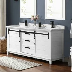 Ove Decors Edenderry Double Sink Bathroom Vanity with Countertop, White, 15VVAR-EDEN72-007EI -Cheap Ove Decors Store 1732395 A4