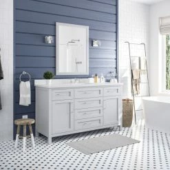 Ove Decors Tahoe II Single Basin Vanity, 60 in., Dove Grey, 15VVA-TAH260-039EI -Cheap Ove Decors Store 1732400 A2