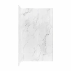 Ove Decors Arroyo Solid Surface Corner Shower Wall, 48 in. x 32 in. -Cheap Ove Decors Store 1733448 A3