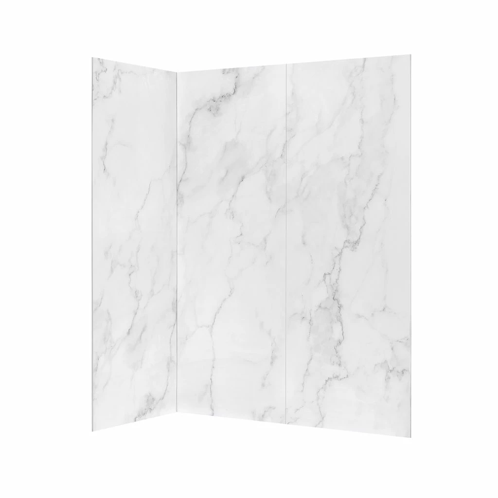 Ove Decors Arroyo Solid Surface Corner Shower Wall, 60 in. x 32 in. 4 Ove Decors Arroyo Solid Surface Corner Shower Wall, 60 in. x 32 in. - Image 4