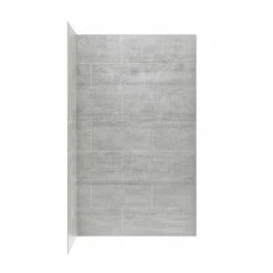 Ove Decors Misty Solid Surface Corner Shower Wall, 48 in. x 32 in. -Cheap Ove Decors Store 1734342 A2