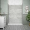 Ove Decors Misty Solid Surface Alcove Shower Wall, 60 in. x 32 in.