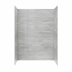 Ove Decors Misty Solid Surface Alcove Shower Wall, 60 in. x 32 in. -Cheap Ove Decors Store 1734345 A4