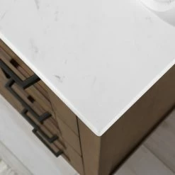 Ove Decors Tahoe VI 36 in. Single Sink Bathroom Vanity with Marble Countertop, Almond Latte, 15VVA-TAH636-059FY -Cheap Ove Decors Store 1738434 A5