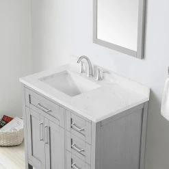 Ove Decors Tahoe VI 36 in. Single Sink Bathroom Vanity with Marble Countertop, Vintage Grey, 15VVA-TAH636-123FY -Cheap Ove Decors Store 1738435 A5