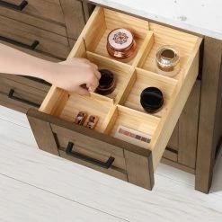 Ove Decors Tahoe VI 48 in. Single Sink Bathroom Vanity with Marble Countertop, Almond Latte, 15VVA-TAH648-059FY -Cheap Ove Decors Store 1738437 A7